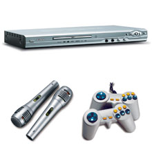 LETTORE DVD-DiVX CDV 636K CON KARAOKE E GIOCHI