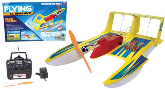 FLYING BOAT R/C VELIVOLO 3 IN 1 "TERRA-ARIA-ACQUA"